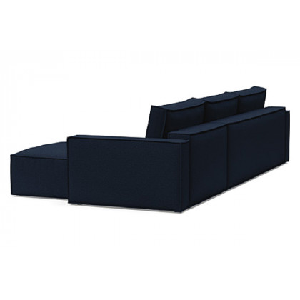 Innovation Living Newilla Sofa Bed With Lounger with Standard Arms - 528 Mixed Dance Blue