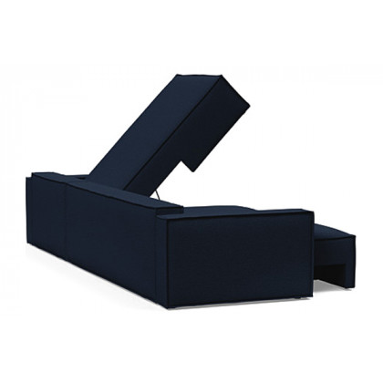 Innovation Living Newilla Sofa Bed With Lounger with Standard Arms - 528 Mixed Dance Blue