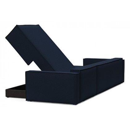 Innovation Living Newilla Sofa Bed With Lounger with Standard Arms - 528 Mixed Dance Blue
