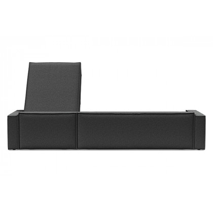 Innovation Living Newilla Sofa Bed With Lounger with Standard Arms - 529 Bouclé Charcoal