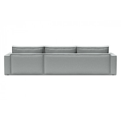 Innovation Living Newilla Sofa Bed With Lounger with Standard Arms - 538 Melange Light Grey