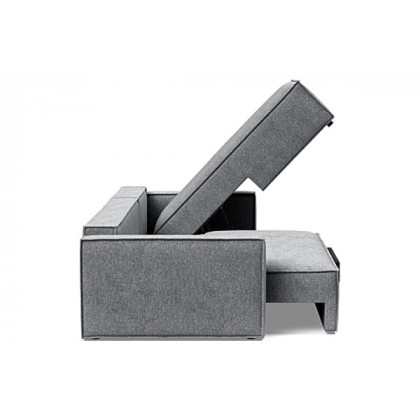 Innovation Living Newilla Sofa Bed With Lounger with Standard Arms - 565 Twist Granite