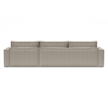 Innovation Living Newilla Sofa Bed With Lounger with Standard Arms - 579 Kenya Gravel
