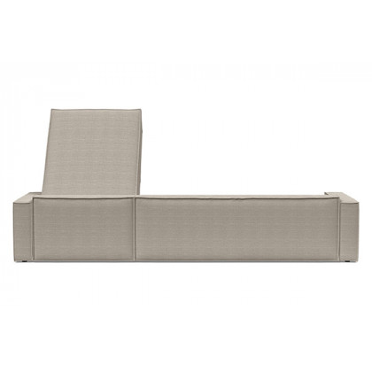 Innovation Living Newilla Sofa Bed With Lounger with Standard Arms - 579 Kenya Gravel
