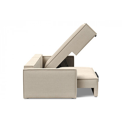 Innovation Living Newilla Sofa Bed With Lounger with Standard Arms - 586 Phobos Latte