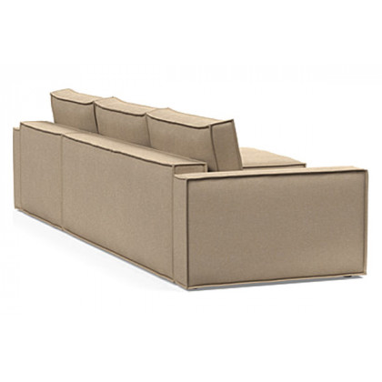 Innovation Living Newilla Sofa Bed With Lounger with Standard Arms - 587 Phobos Mocha