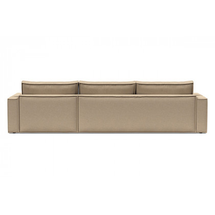 Innovation Living Newilla Sofa Bed With Lounger with Standard Arms - 587 Phobos Mocha