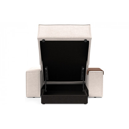 Innovation Living Newilla Lounger Chair with Wide Arms - 255 Adario Basmati