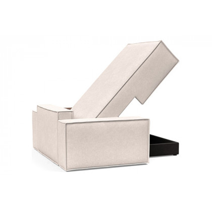 Innovation Living Newilla Lounger Chair with Wide Arms - 255 Adario Basmati