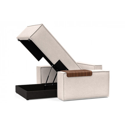 Innovation Living Newilla Lounger Chair with Wide Arms - 255 Adario Basmati
