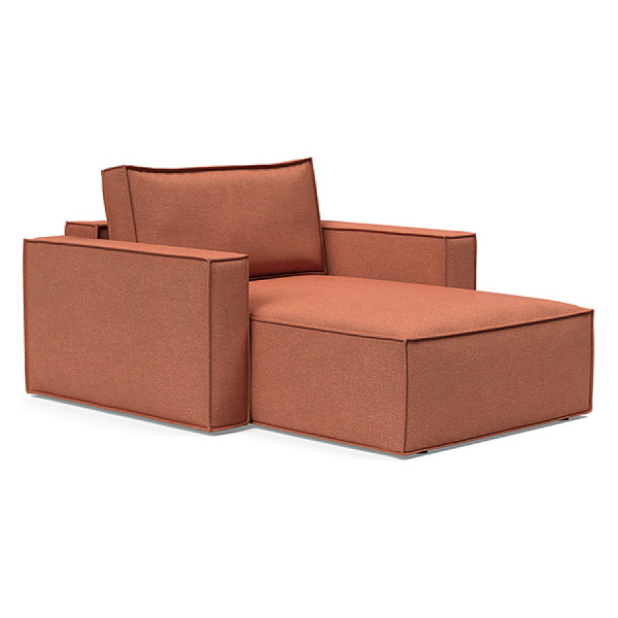 Innovation Living Newilla Lounger Chair with Standard Arms - 301 Weda Rust