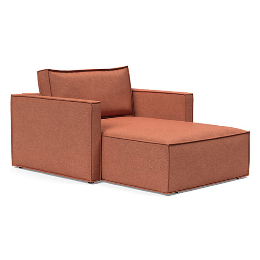 Innovation Living Newilla Lounger Chair with Slim Arms - 301 Weda Rust