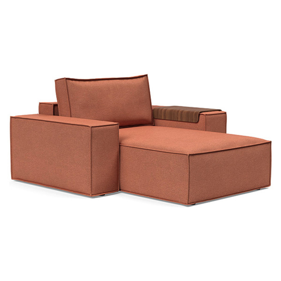 Innovation Living Newilla Lounger Chair with Wide Arms - 301 Weda Rust