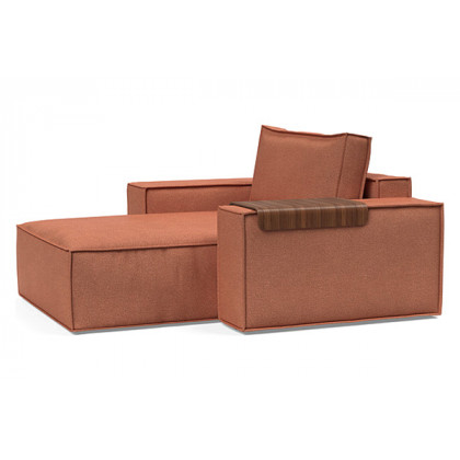 Innovation Living Newilla Lounger Chair with Wide Arms - 301 Weda Rust