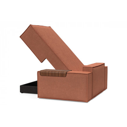 Innovation Living Newilla Lounger Chair with Wide Arms - 301 Weda Rust
