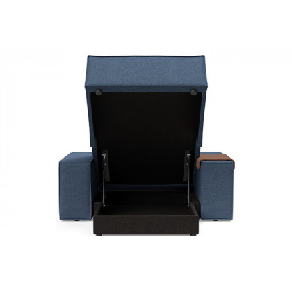Innovation Living Newilla Lounger Chair with Wide Arms - 302 Weda Blue
