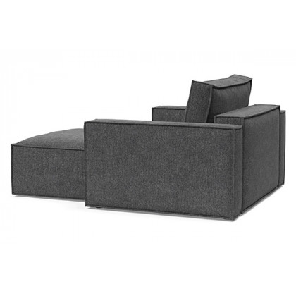 Innovation Living Newilla Lounger Chair with Standard Arms - 350 Taura Deep Grey