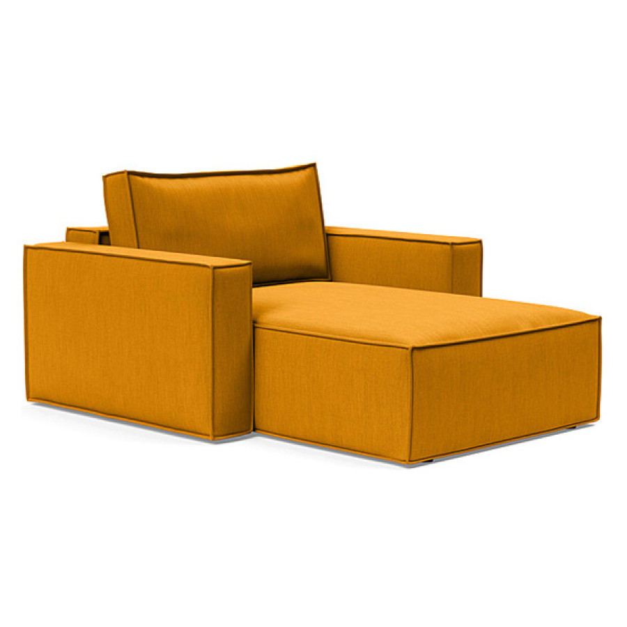 Innovation Living Newilla Lounger Chair with Standard Arms - 507 Elegance Burned Curry
