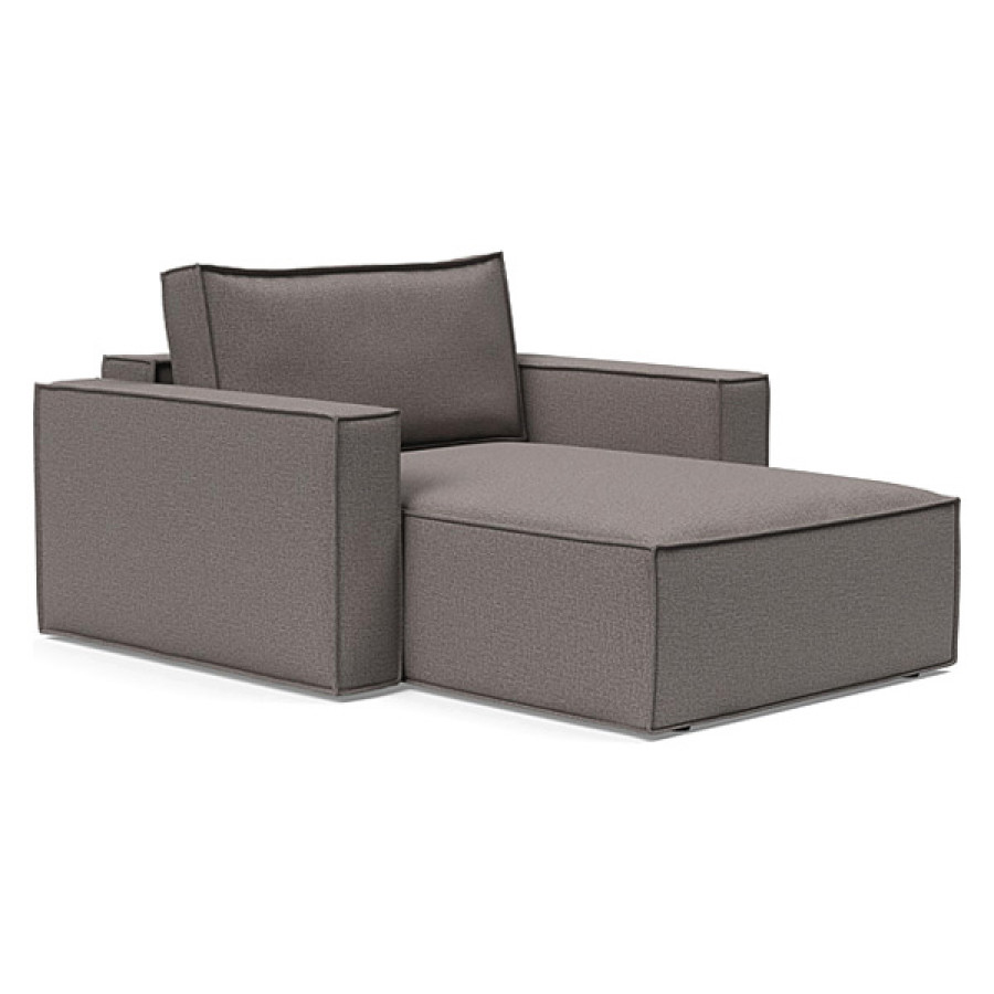 Innovation Living Newilla Lounger Chair with Standard Arms - 521 Mixed Dance Grey