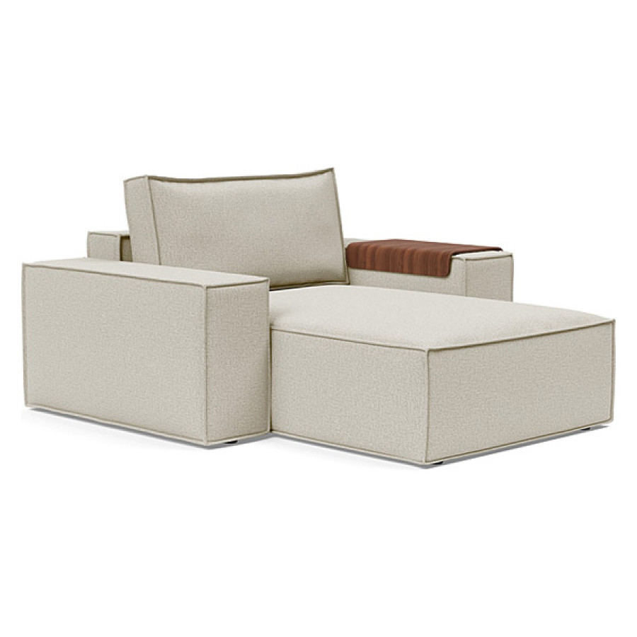 Innovation Living Newilla Lounger Chair with Wide Arms - 527 Mixed Dance Natural