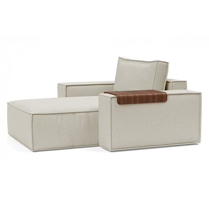 Innovation Living Newilla Lounger Chair with Wide Arms - 527 Mixed Dance Natural