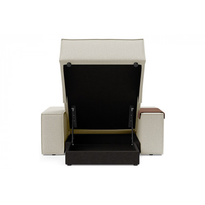 Innovation Living Newilla Lounger Chair with Wide Arms - 527 Mixed Dance Natural
