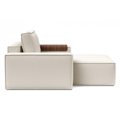 Innovation Living Newilla Lounger Chair with Wide Arms - 531 Bouclé Off White