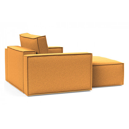 Innovation Living Newilla Lounger Chair with Standard Arms - 536 Bouclé Ochre