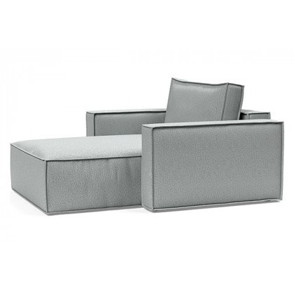 Innovation Living Newilla Lounger Chair with Standard Arms - 538 Melange Light Grey