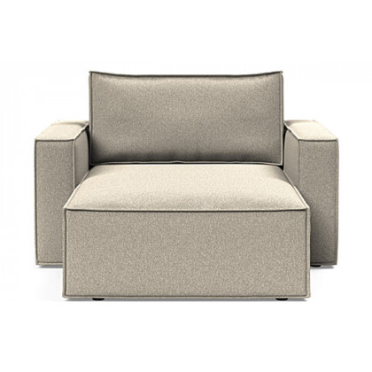 Innovation Living Newilla Lounger Chair with Standard Arms - 539 Bouclé Beige