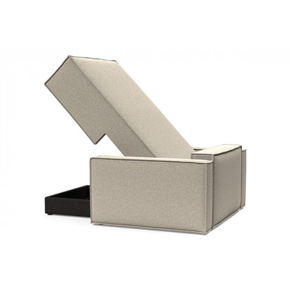 Innovation Living Newilla Lounger Chair with Standard Arms - 539 Bouclé Beige
