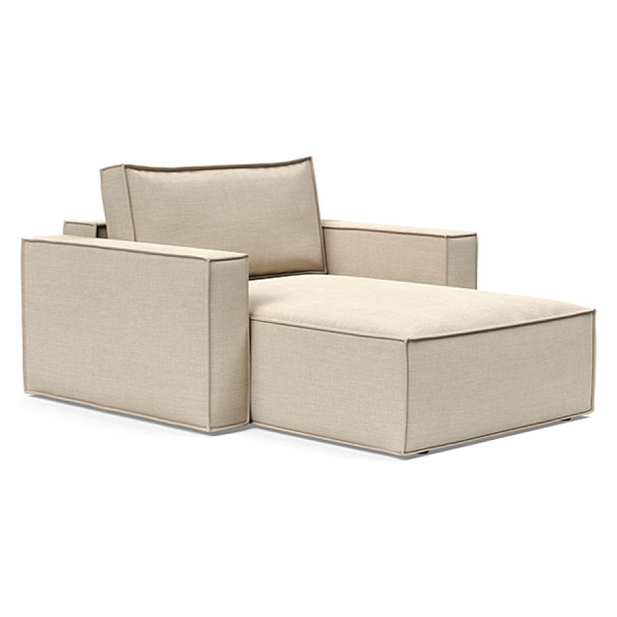 Innovation Living Newilla Lounger Chair with Standard Arms - 586 Phobos Latte