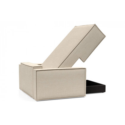 Innovation Living Newilla Lounger Chair with Standard Arms - 586 Phobos Latte
