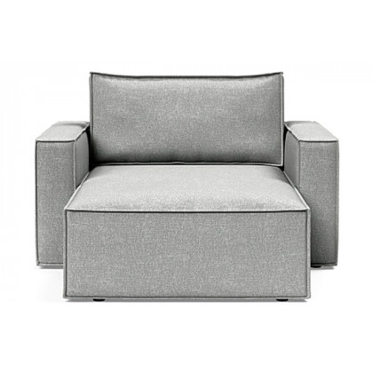 Innovation Living Newilla Lounger Chair with Standard Arms - 590 Micro Check Grey