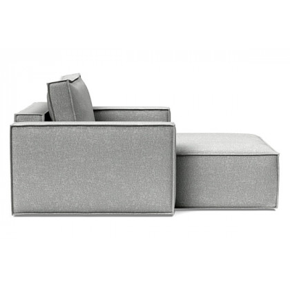 Innovation Living Newilla Lounger Chair with Standard Arms - 590 Micro Check Grey