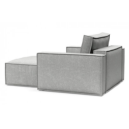 Innovation Living Newilla Lounger Chair with Standard Arms - 590 Micro Check Grey