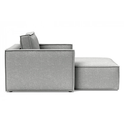 Innovation Living Newilla Lounger Chair with Slim Arms - 590 Micro Check Grey