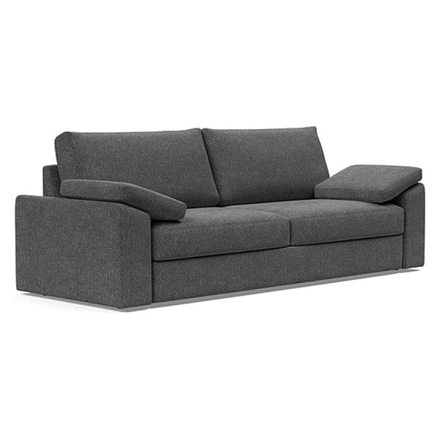 Innovation Living Vilander Sofa Bed With Cushion Arms - 350 Taura Deep Grey