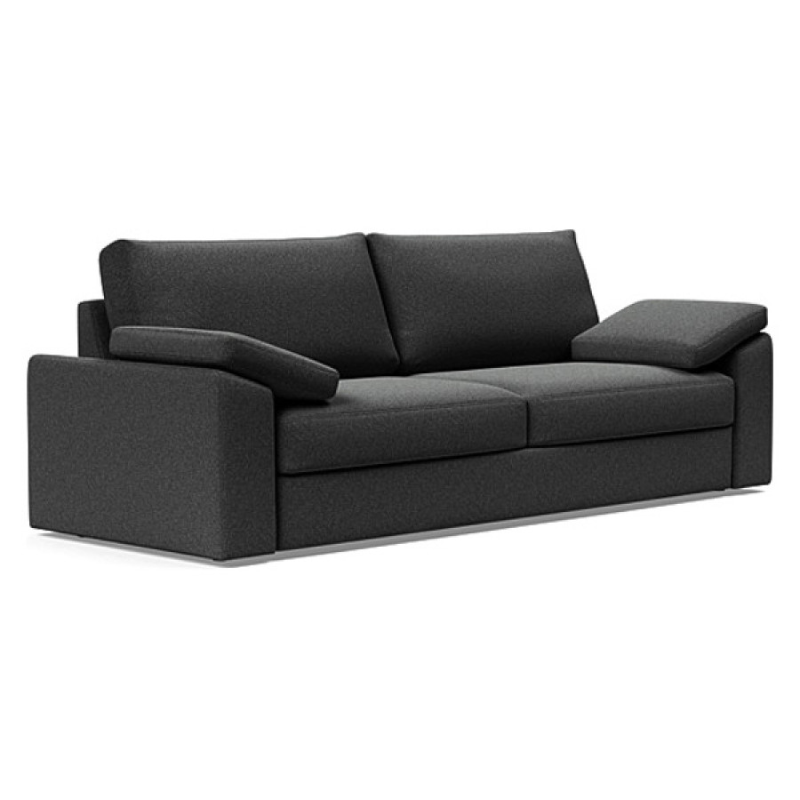 Innovation Living Vilander Sofa Bed With Cushion Arms - 529 Bouclé Charcoal