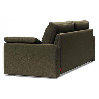 Innovation Living Vilander Sofa Bed With Cushion Arms - 535 Bouclé Forest Green