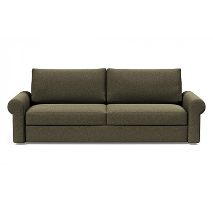 Innovation Living Vilander Sofa Bed With Roll Arms - 535 Bouclé Forest Green