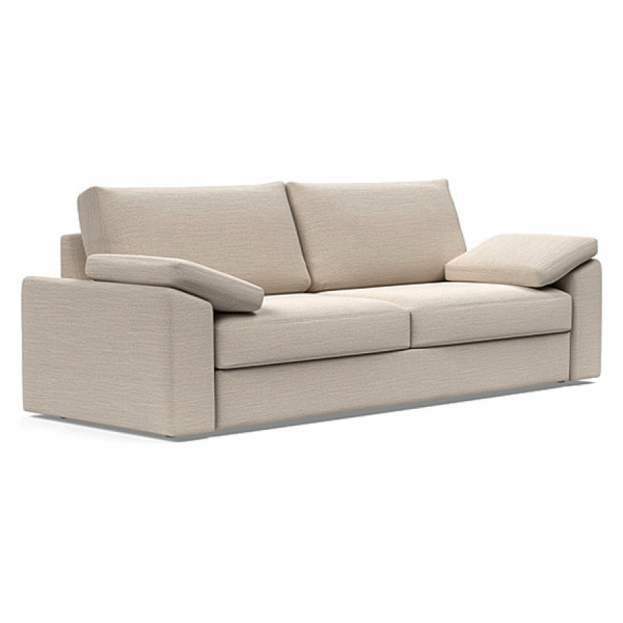 Innovation Living Vilander Sofa Bed With Cushion Arms - 612 Blida Sand Grey