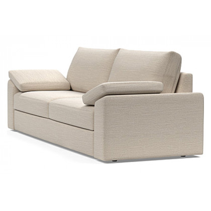 Innovation Living Vilander Sofa Bed With Cushion Arms - 612 Blida Sand Grey