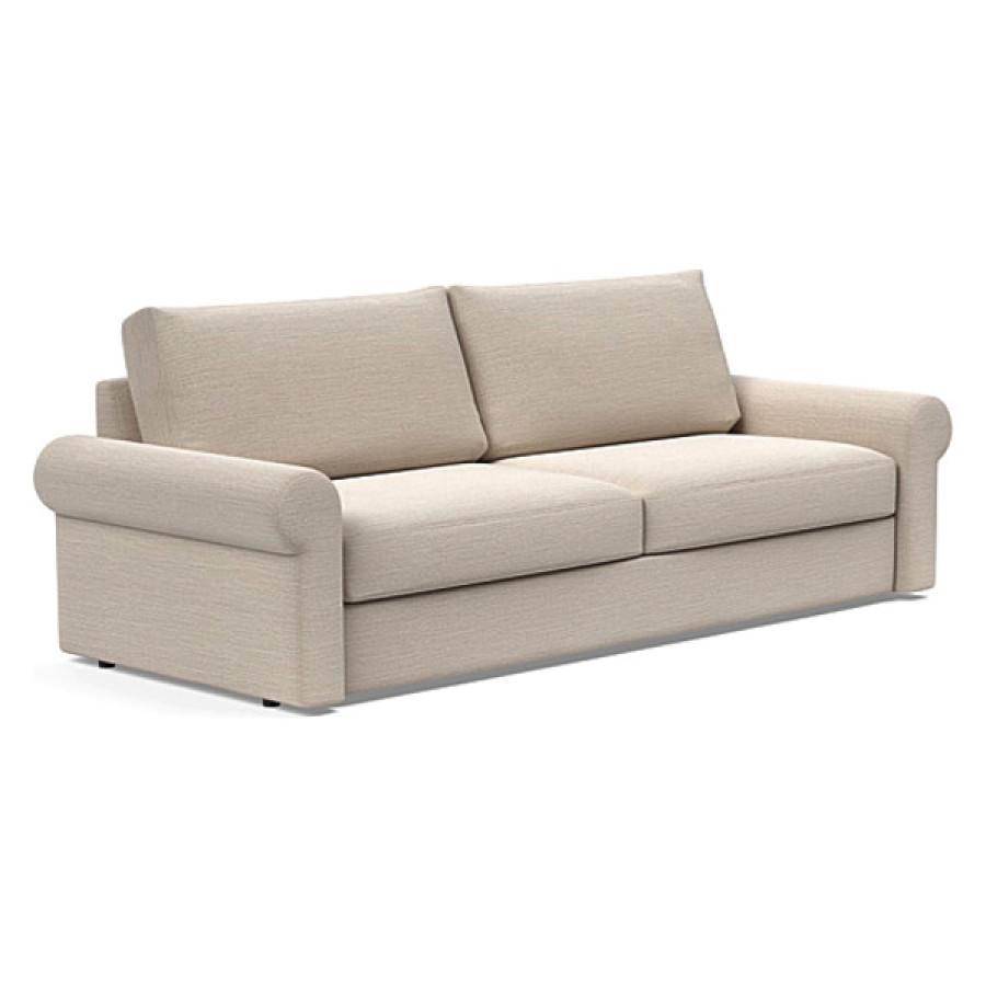 Innovation Living Vilander Sofa Bed With Roll Arms - 612 Blida Sand Grey