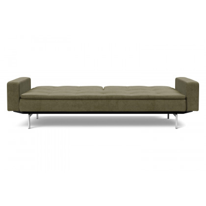 Innovation Living Dublexo Stainless Steel Sofa Bed with Arms - 316 Cordufine Pine Green