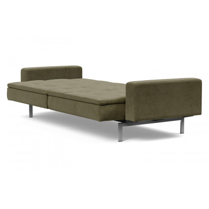 Innovation Living Dublexo Stainless Steel Sofa Bed with Arms - 316 Cordufine Pine Green