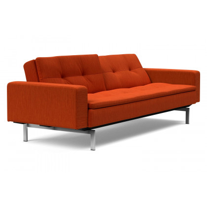 Innovation Living Dublexo Stainless Steel Sofa Bed with Arms - 506 Elegance Paprika