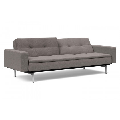 Innovation Living Dublexo Stainless Steel Sofa Bed with Arms - 521 Mixed Dance Gray