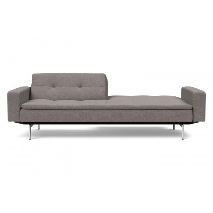Innovation Living Dublexo Stainless Steel Sofa Bed with Arms - 521 Mixed Dance Gray