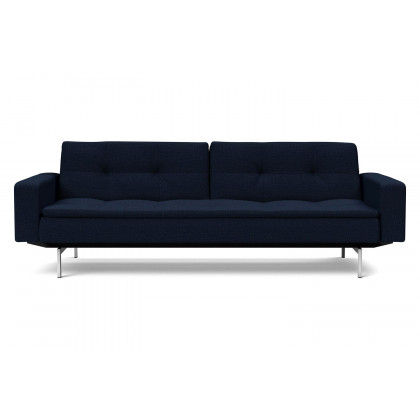 Innovation Living Dublexo Stainless Steel Sofa Bed with Arms - 528 Mixed Dance Blue